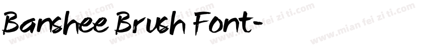 Banshee Brush Font字体转换